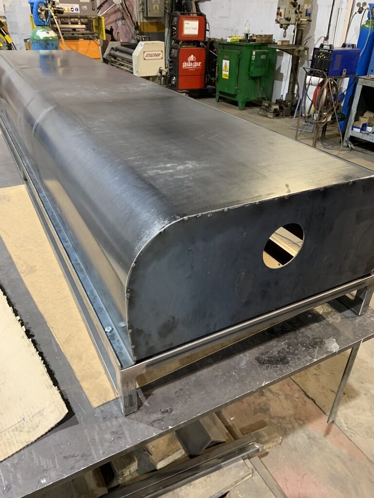 Formed sheet metal housing