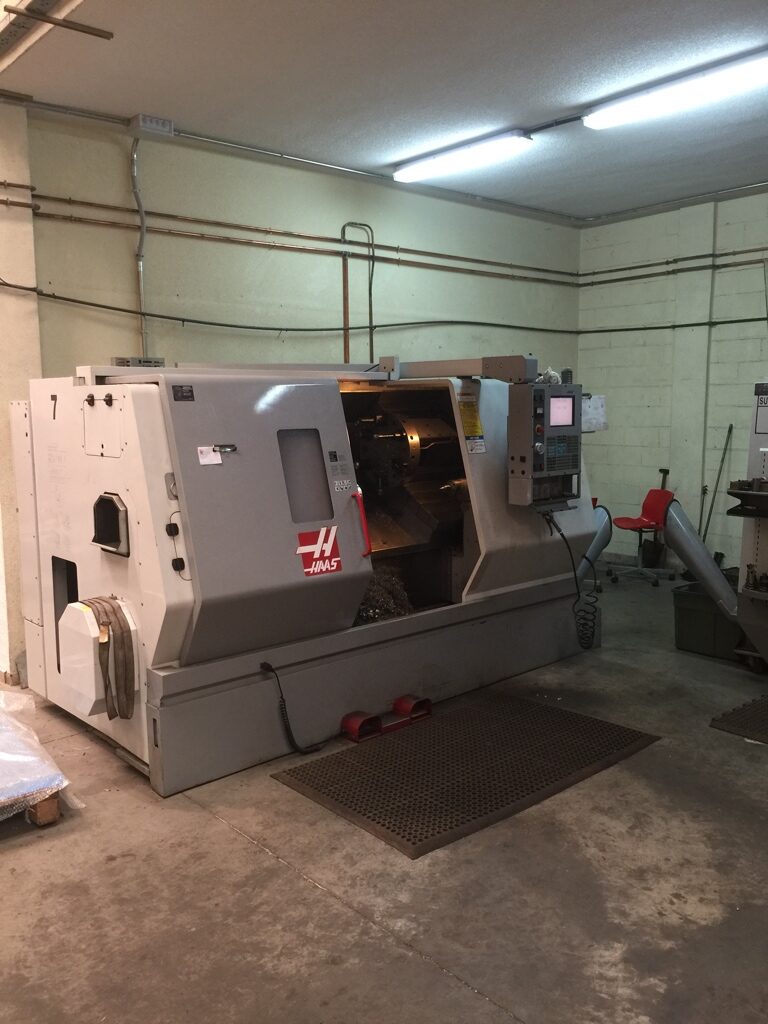 CNC lathe in the workshop