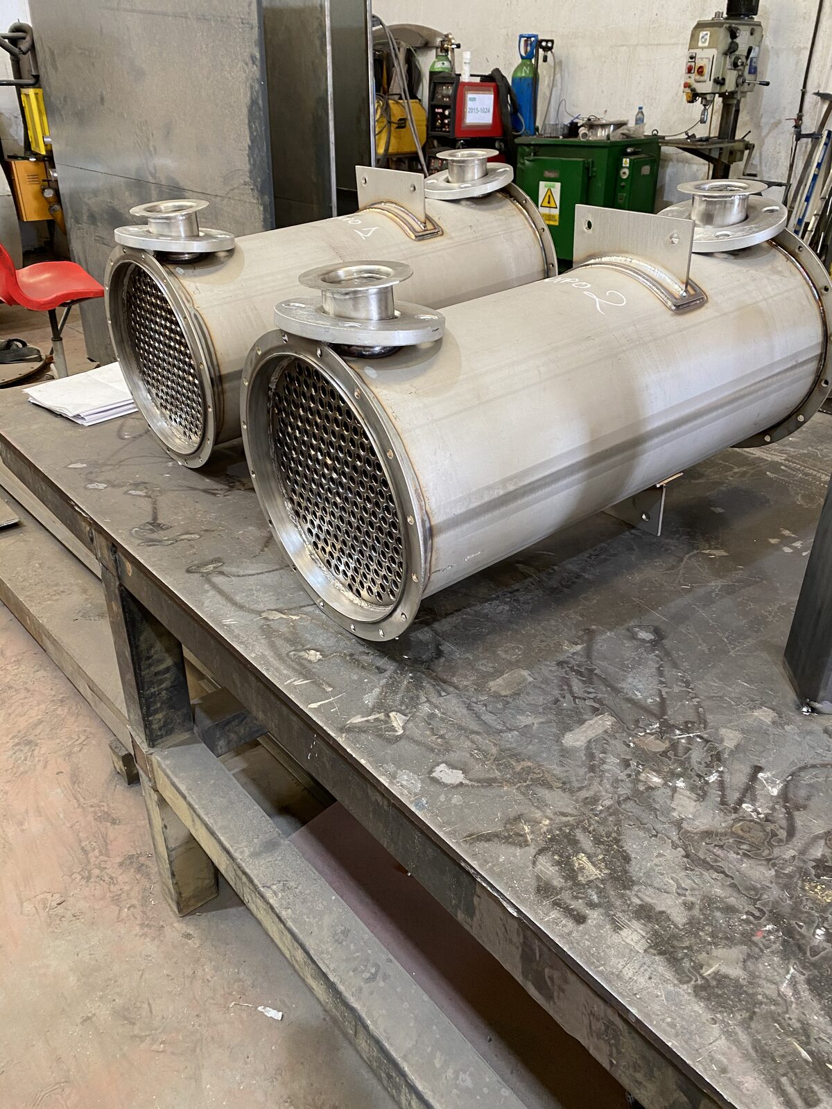 Stainless steel tubular heat exchangers