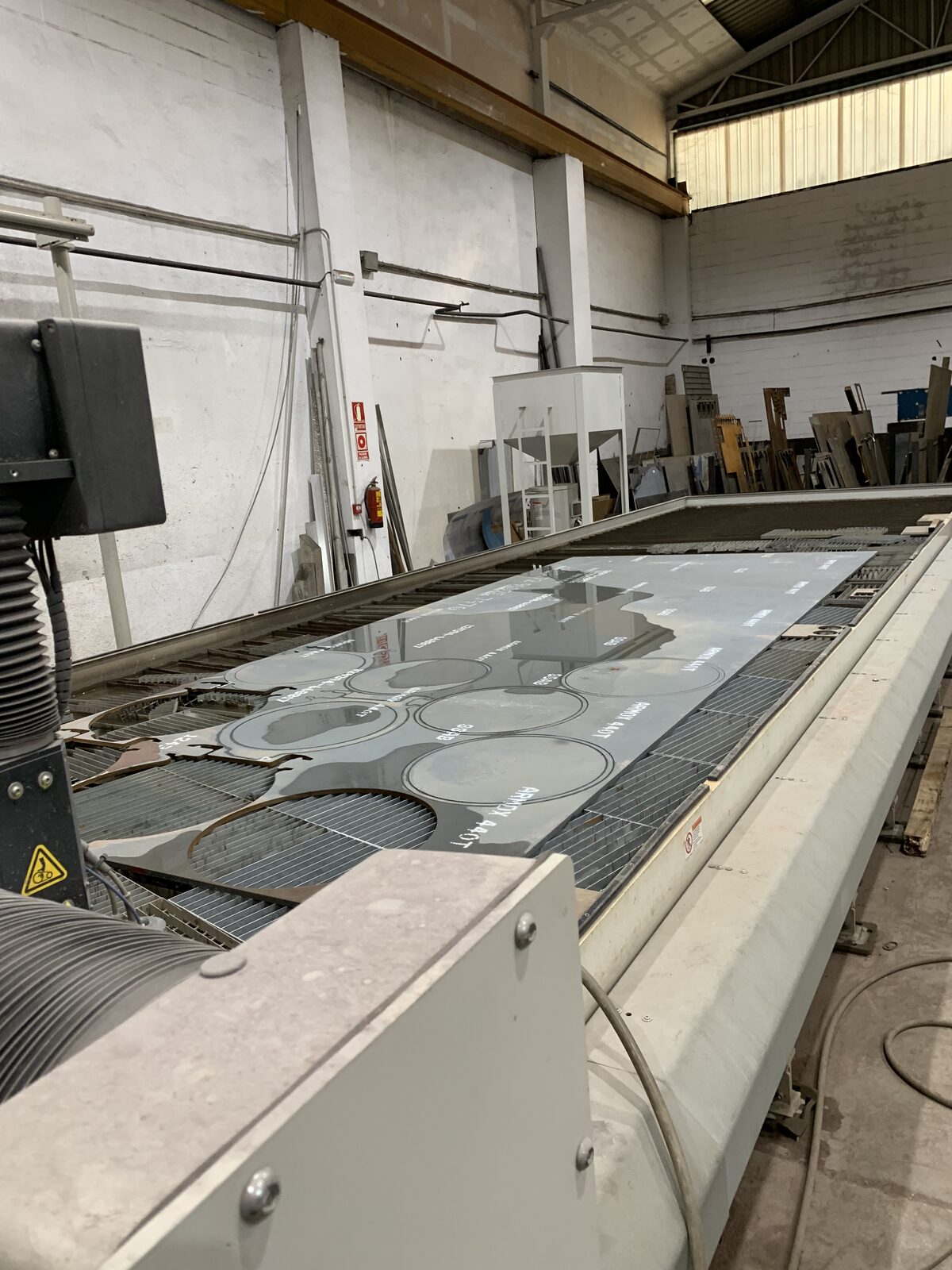 Discs cut from thick plate