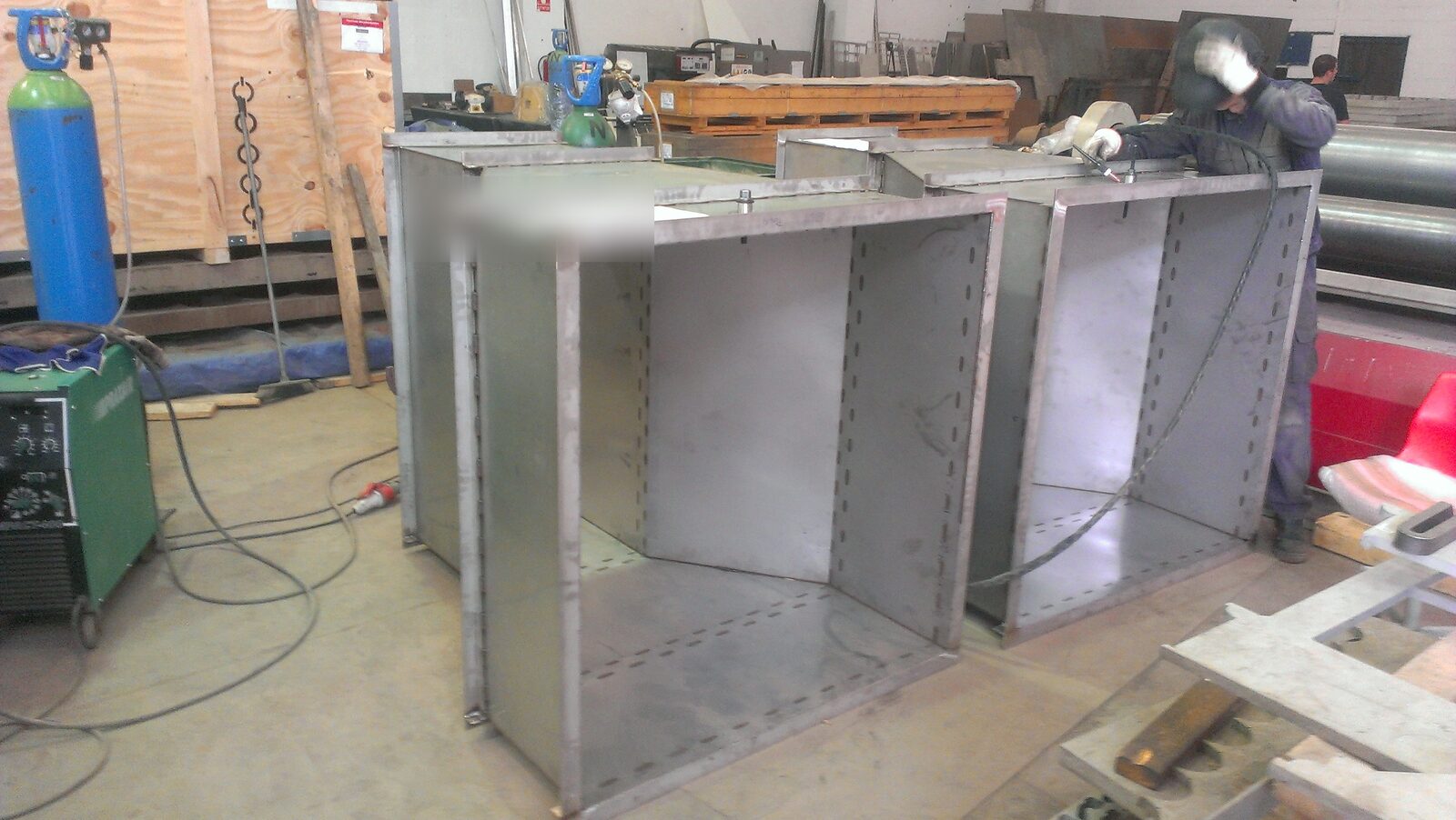 Sheet metal duct welding