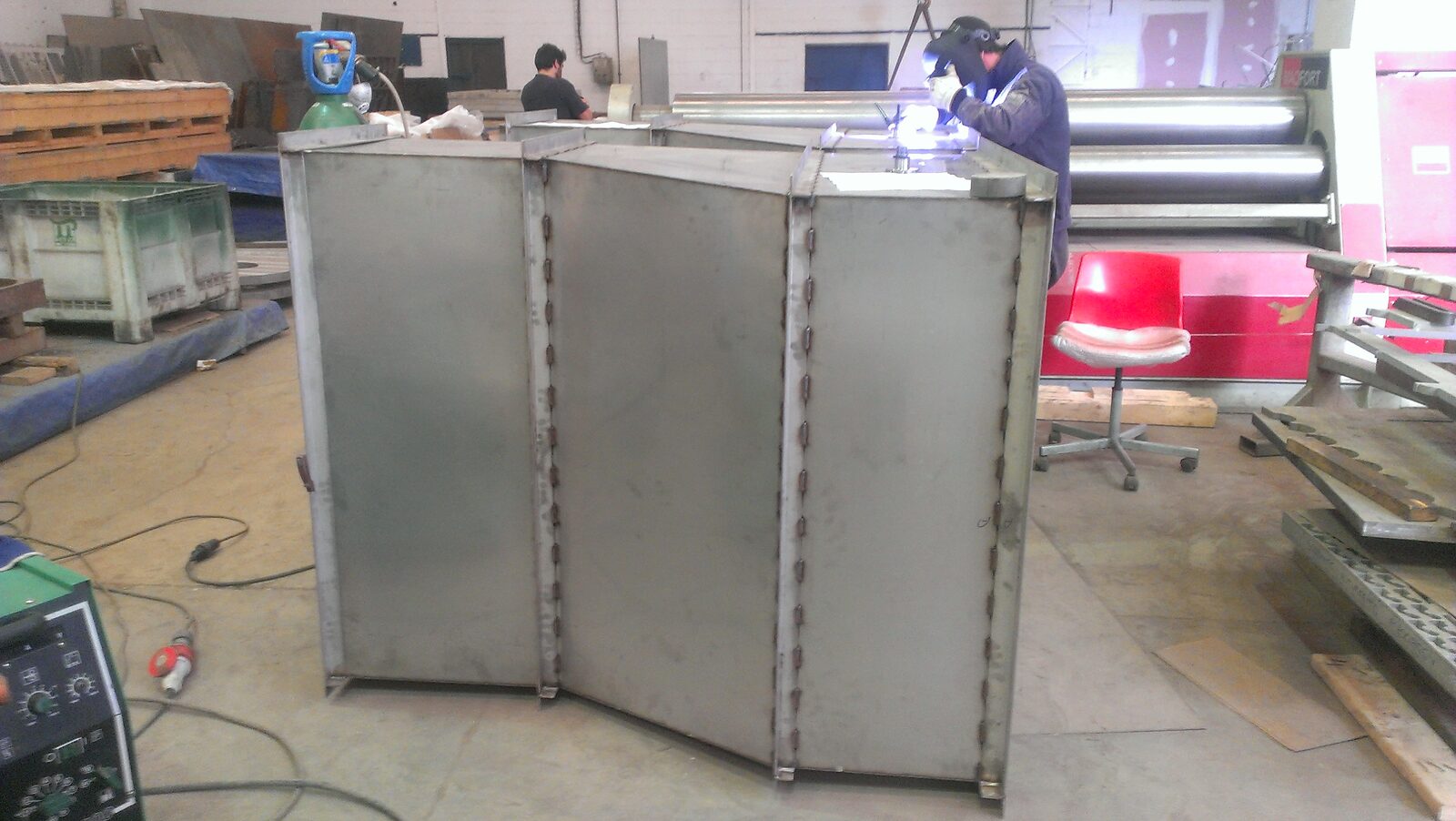 Sheet metal duct welding