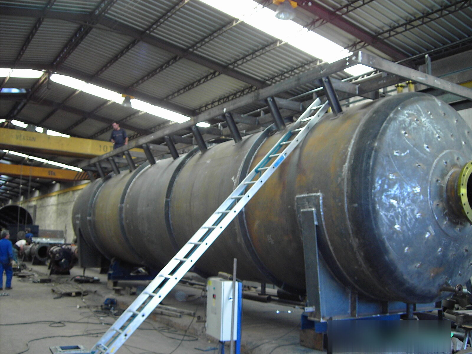 Large tank in fabrication