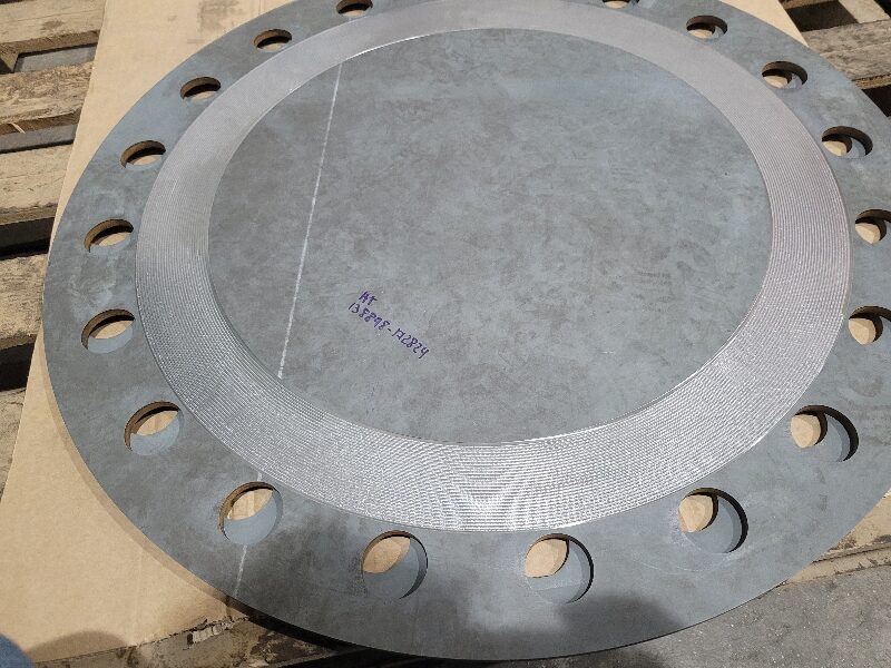 Large machined flange