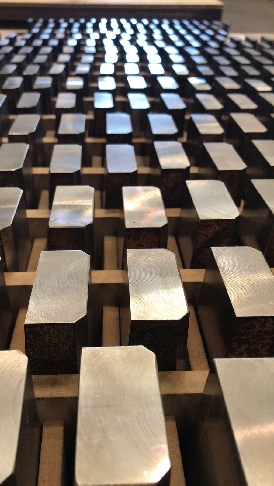 Series of machined wedges