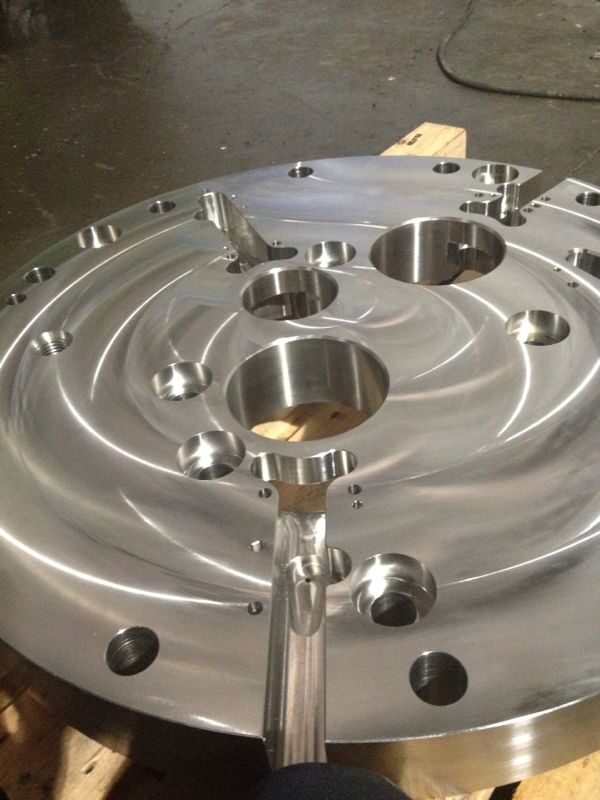 Machined circular plate