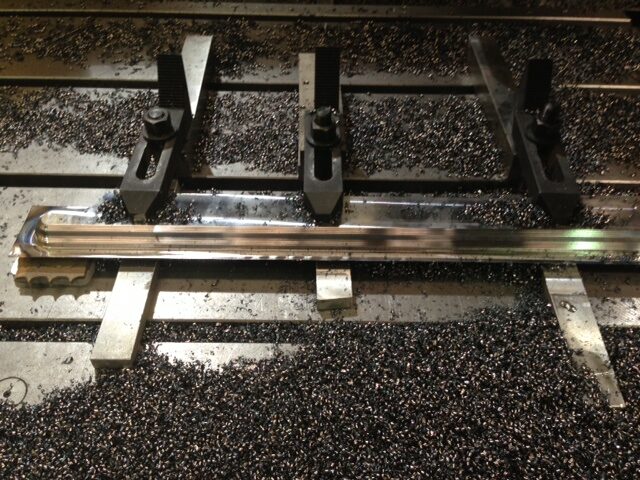 Profile clamped for milling
