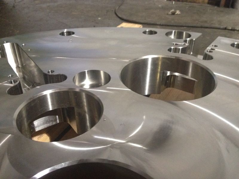 Large machined disc