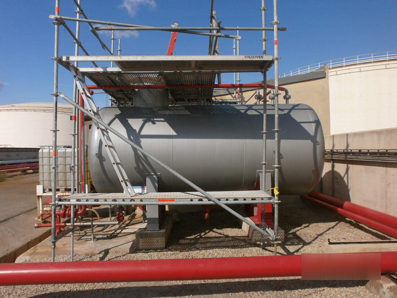 Tank installed in plant
