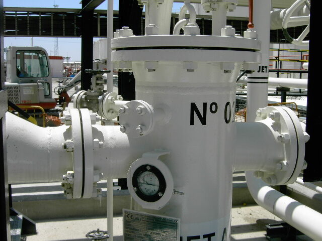 Filter installed in plant
