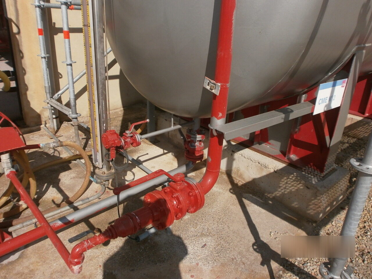Tank and valves in plant