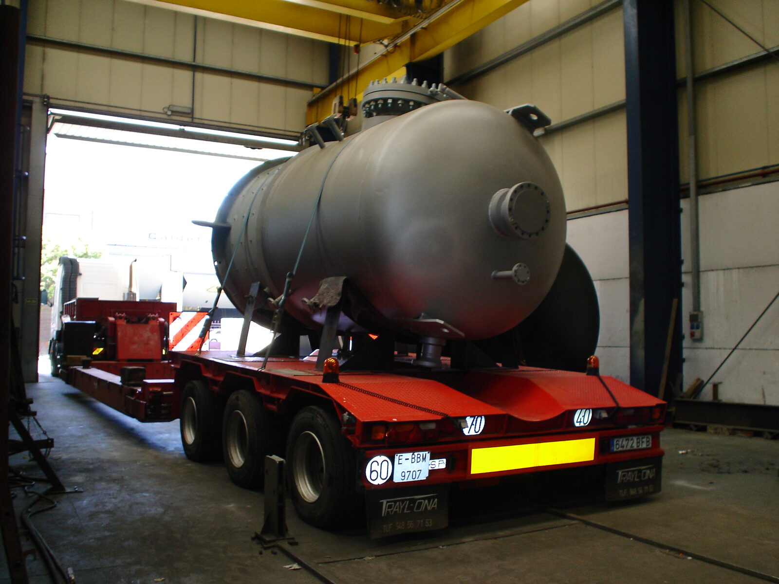 Pressure tank ready for dispatch